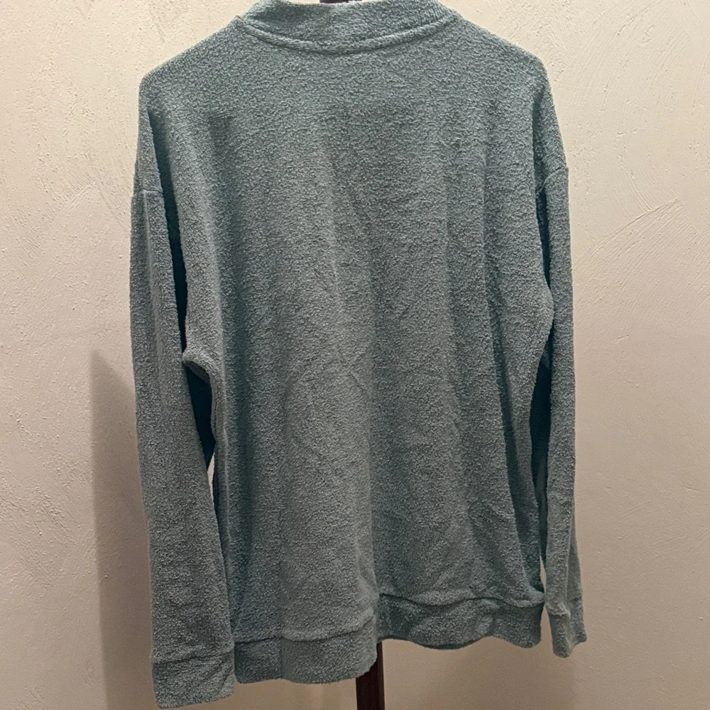 PINK Victoria's Secret Women's Crewneck Top - Light Teal - Picture 5 of 5